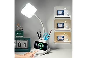 LED Smart Desk Lamp with Wireless Charger