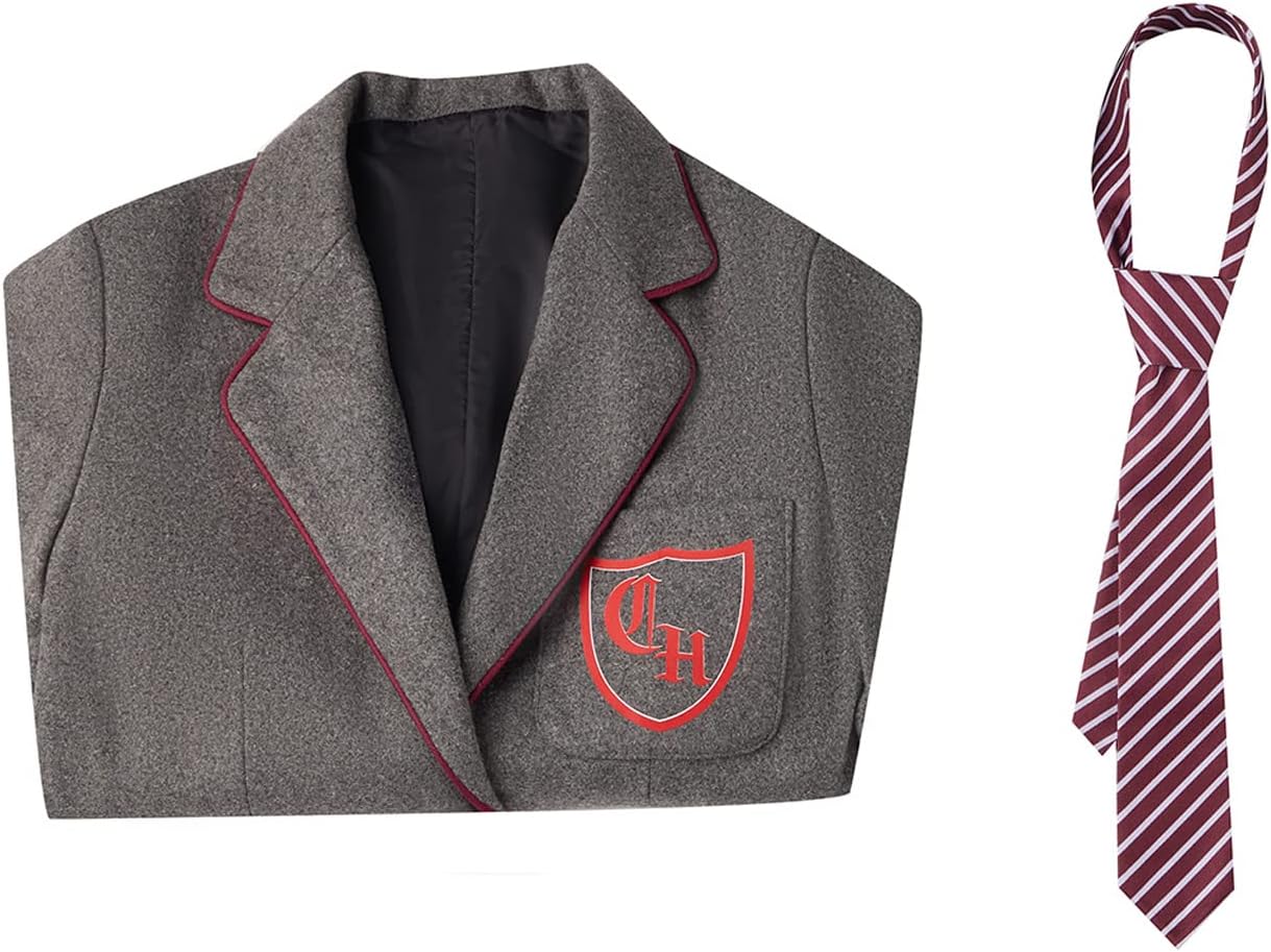 AwwwCos Top Tie Only the Musical Cosplay Costume School Jacket for Women JK Uniform Halloween Party Outfit