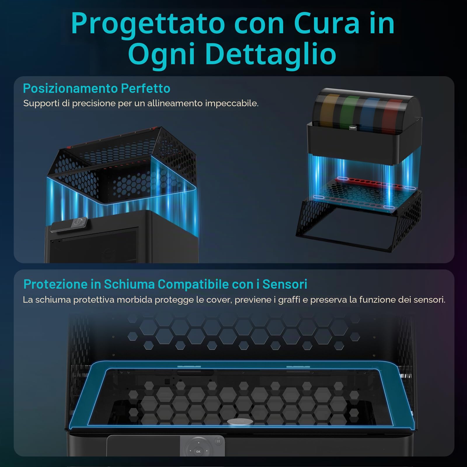 BIQU Panda Perch Dual AMS Supporto per Stampante 3D Bambu-Lab