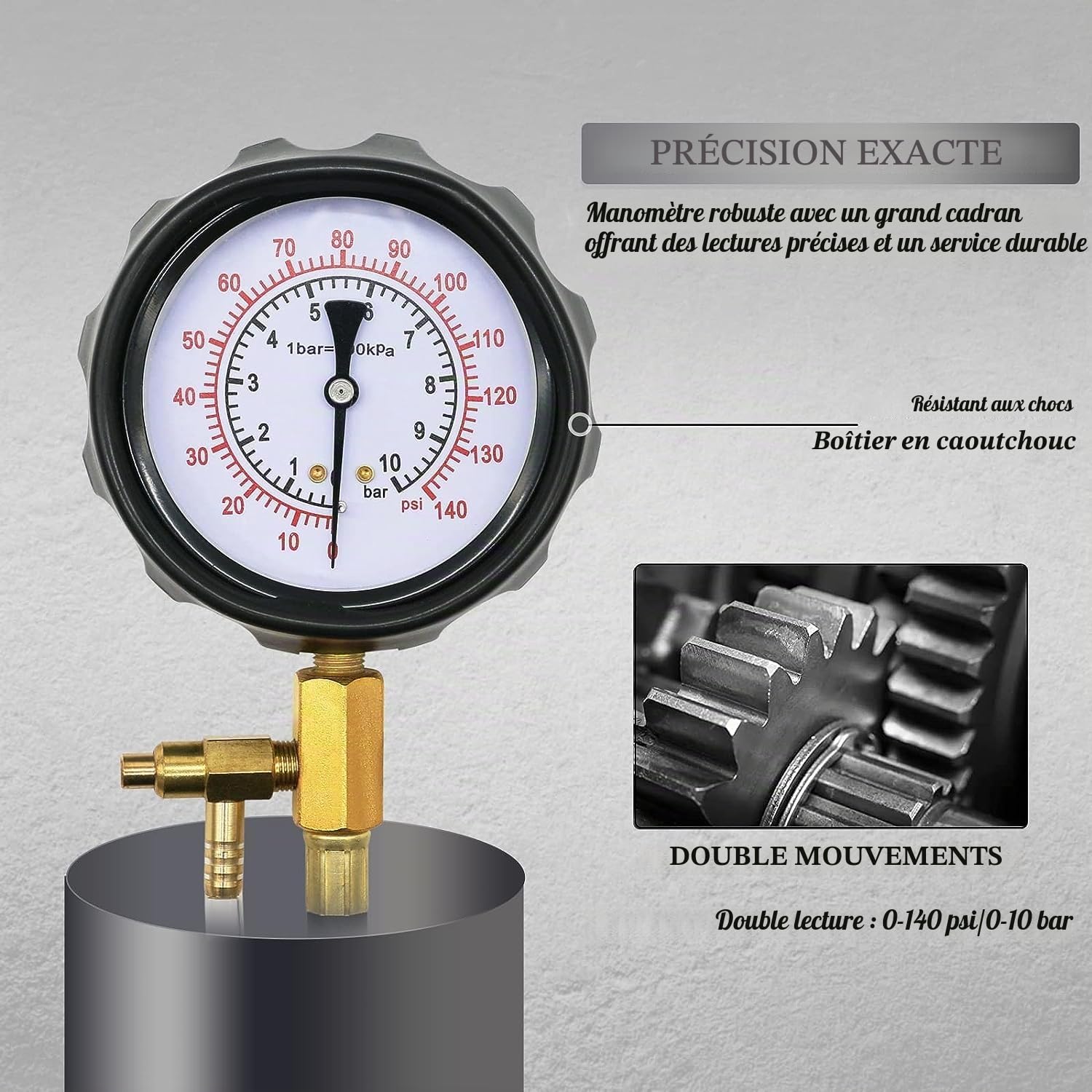 Testeur de pression de carburant moteur (TU-114)