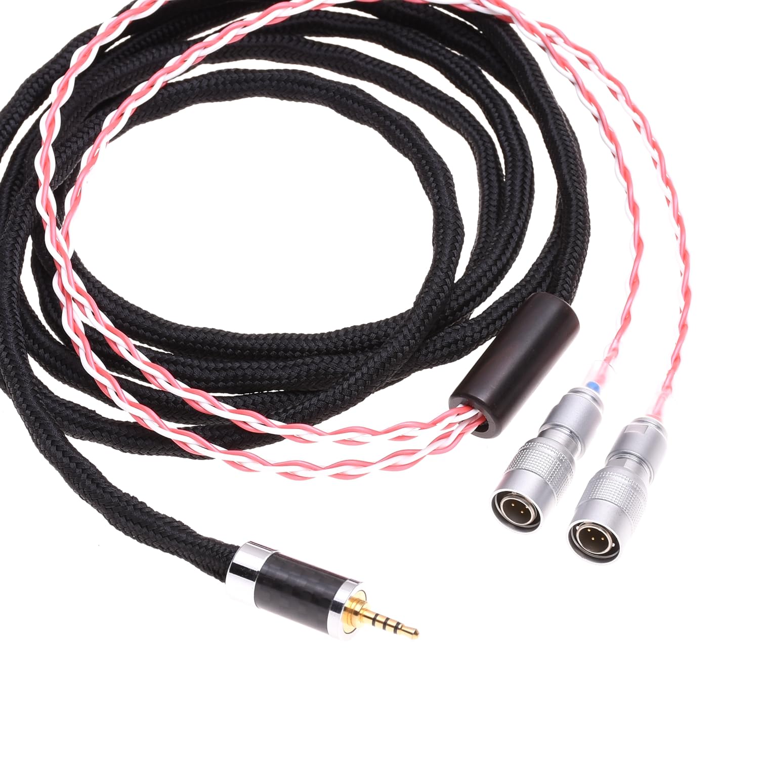 2m (6.5ft) DIY Furutech PCOCC Silver Plated Headphone Upgrade Cable for Dan Clark Audio Mr Speakers Ether Alpha Dog Prime (3.5mm)