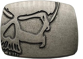 Yone Xwest Vintage Skull Belt Buckle Cowboy Buckles