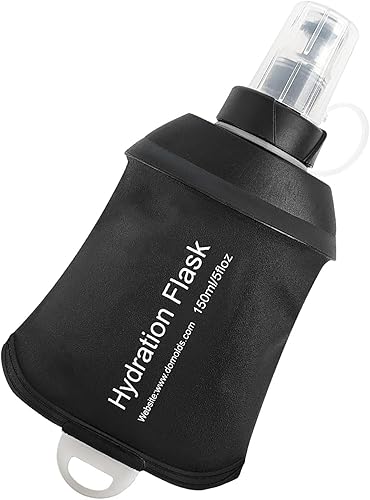 AXEN Soft Flask Matraz de Hidratación Plegable de TPU para Correr, Botella de Agua Suave Plegable para Paquete de Hidratación, Ciclismo, Maratón,