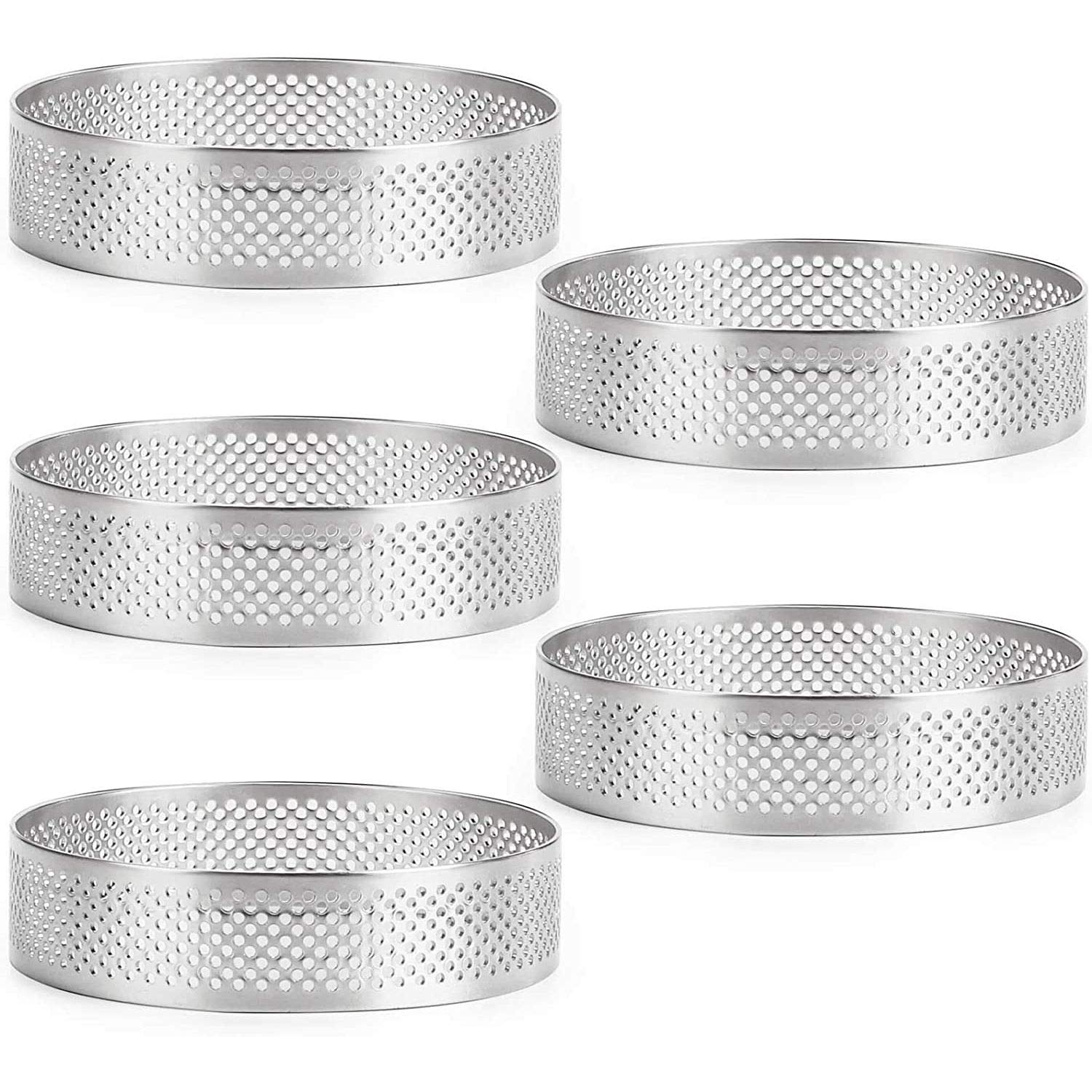 Set 2 anelli acciaio inox cm 23-24 Massari. Consentono la massima