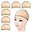 MORGLES Wig Cap, 6 Pcs Stretchy Nylon Wig Caps Stocking Wig Caps for Women, Light Brown