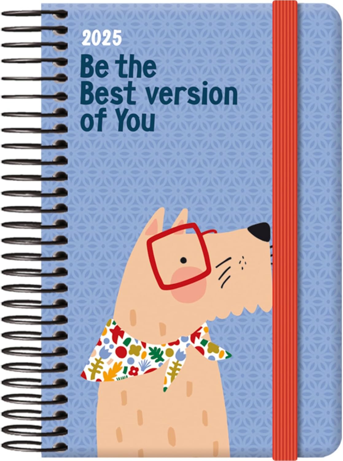 Dohe - Diary 2025 - Week View, Pocket Size (8.5 x 13 cm), 12 Months January to December, Hard Cover and Rubber, Planner in Spanish, 4 Pages of Stickers, Office Supplies - CUTE BEE