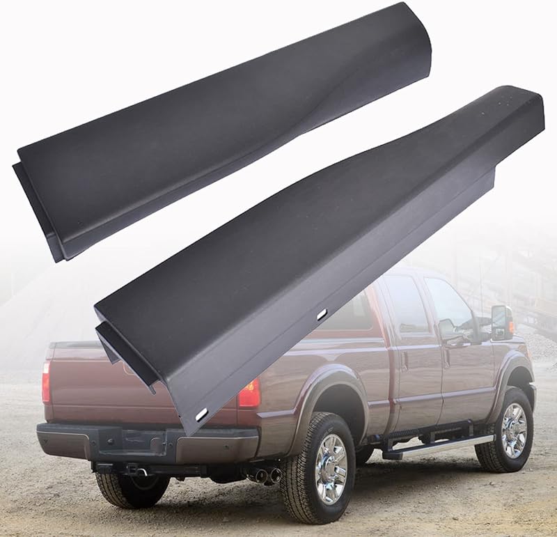 Moldura de acabamento da tampa traseira preta ANTUKO para Ford F-250 e F-350 2010 a 2016 – Par