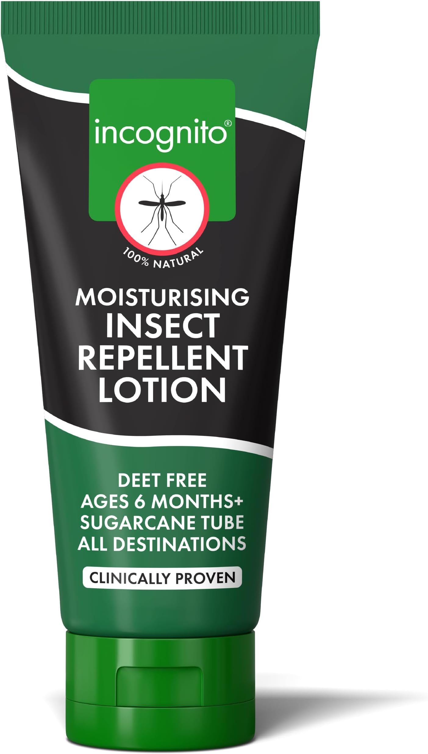 Insect Repellent Lotion 100 ml - Protects For Up To 7 Hours - Natural, DEET free formula - Insect Repellent & Moisturiser For Soft Protected Skin - Travel Friendly Organic Mosquito Repellent