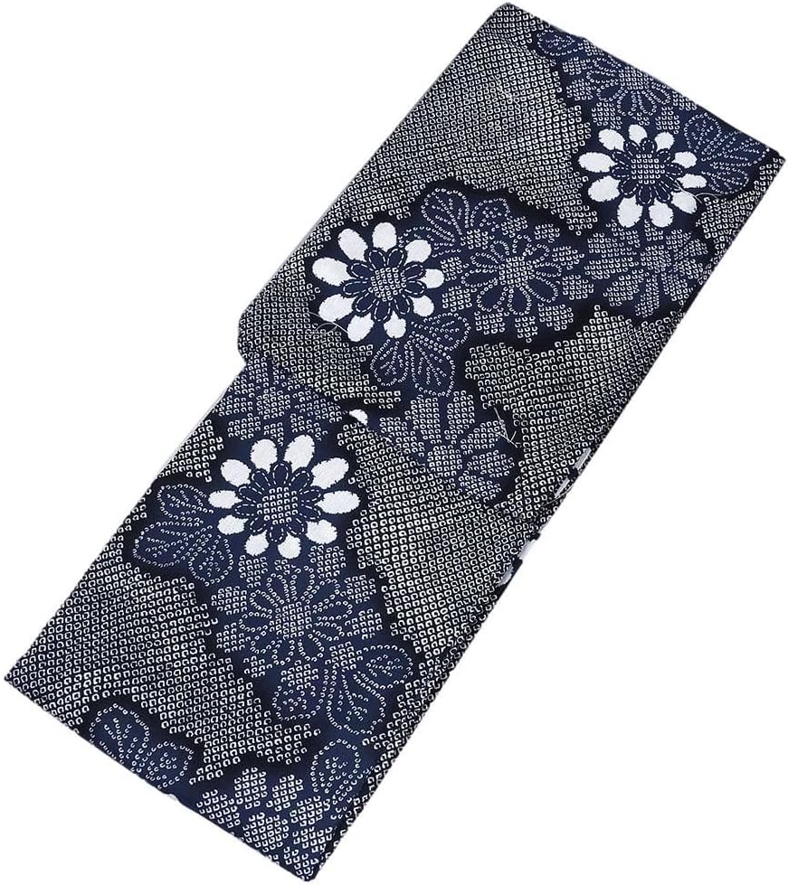 浴衣 雪花絞り調 有松鳴海絞り調 綿100% 夏着物 大人浴衣 紫 有松絞り