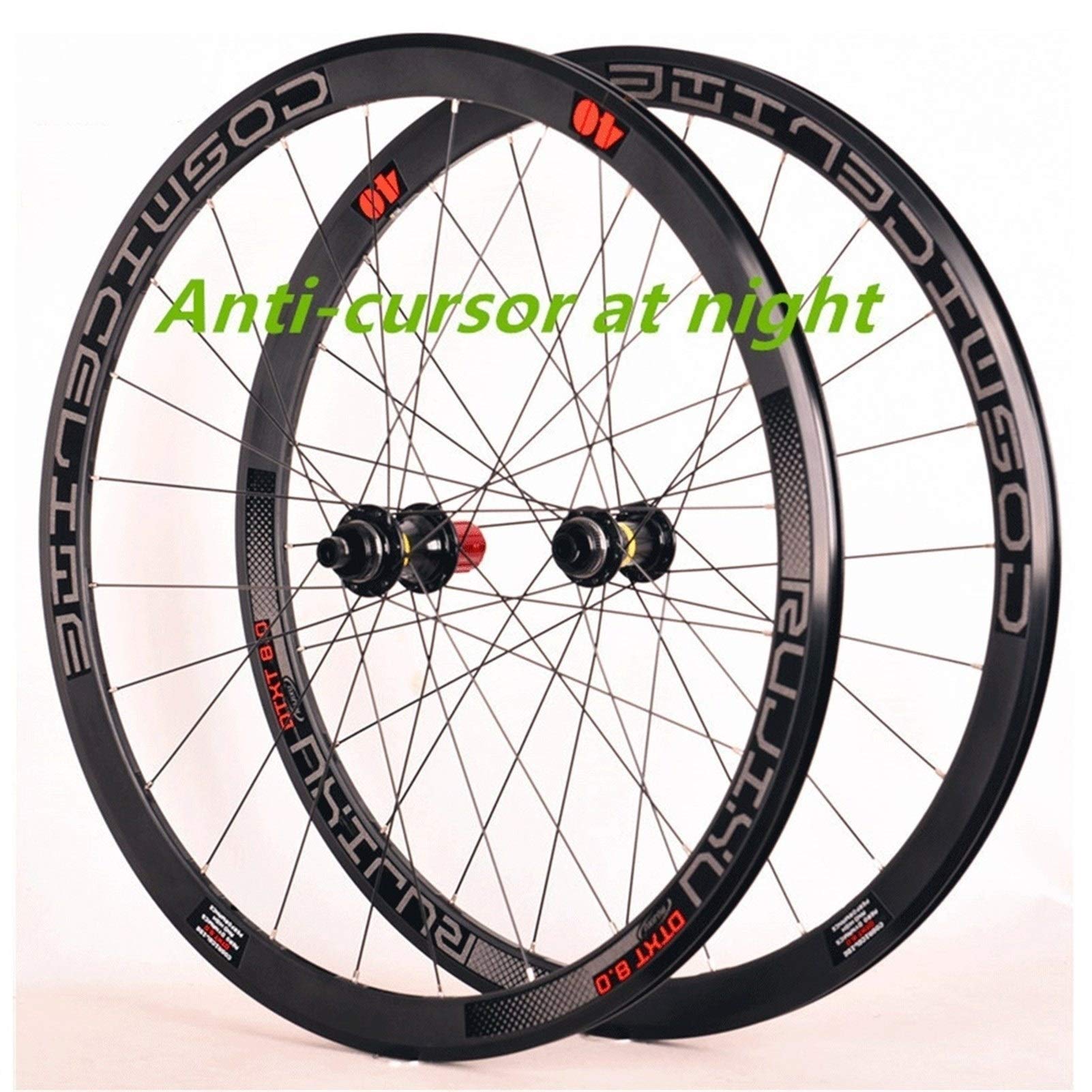 Radsport Felgen 700C Fahrradrad Rennrad-Radsatz 40mm Center Lock Scheibenbremse Doppelwandige Felgen Steckachse 12mm Abgedichtete Lagernabe Für 8-11 Speed Cassette Schwungrad