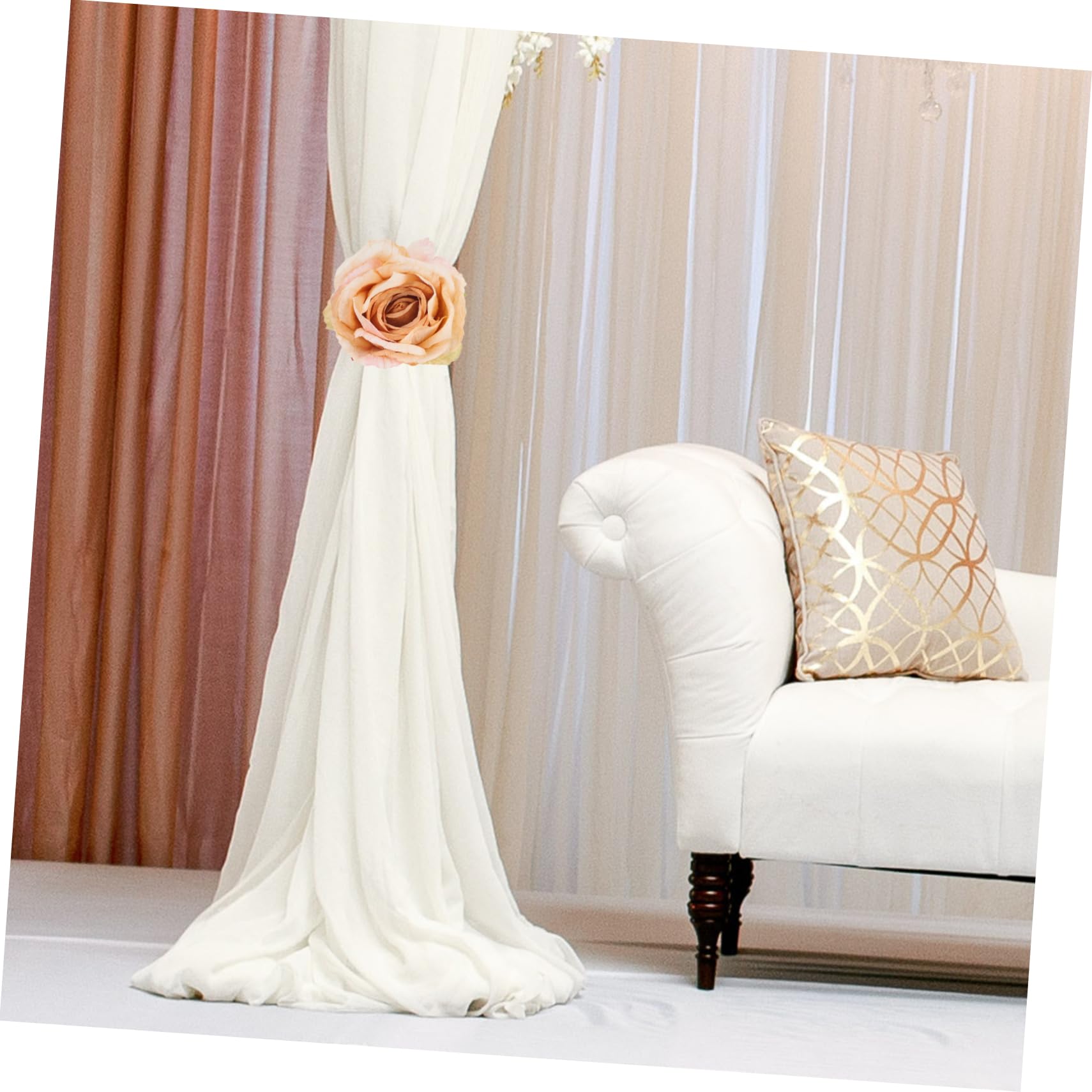 Alipis 8pièces Embrases De Rideaux Fleuries Clip Décoratif pour Fenêtres Accessoires De Décoration De Chambre Drapeaux