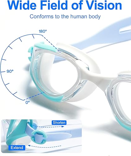 Miniatura 6 de seasprint 2PCS Swim Goggles, Super Clear View,Goggles Swimming Adult, Suitable for All Kinds of Swimming Programs