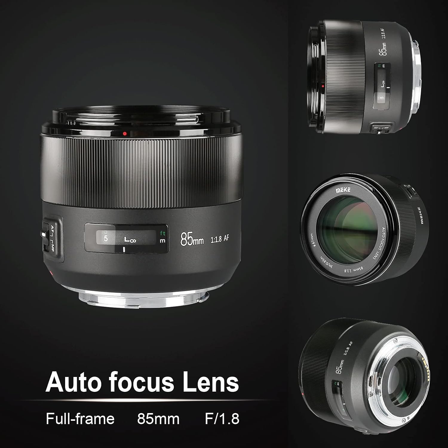 One-Day Sale: Up to 50% Off Meike 85mm F1.8 Full Frame Auto Focus Lens Compatible with EOS EF Mount Digital SLR Cameras Black Friday Clearance Meike 85mm F1.8 Full Frame Auto Focus Lens Compatible with EOS EF Mount Digital SLR Cameras