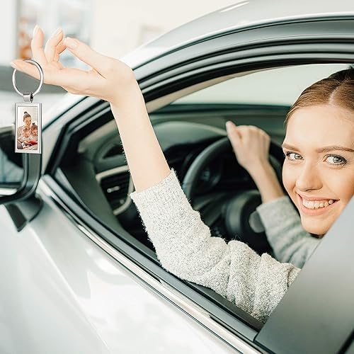 Miniatura 5 de 12 llaveros de sublimación en blanco con transferencia de calor de metal, llaveros para manualidades, suministros de manualidades, 3 formas.., Como