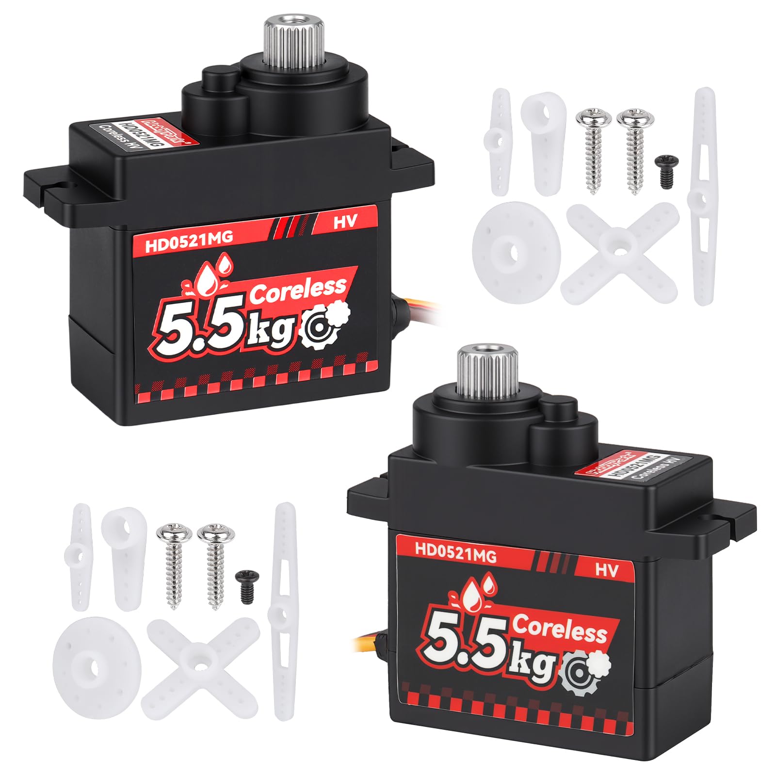 Amazon.com: HobbyPark 2-Pack Waterproof 5.5kg High Torque Micro