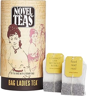 Novel Teas Book Lover's Tea contains 20 teabags individually tagged with literary quotes from the world over, made with the finest English Breakfast tea, for the book lover
