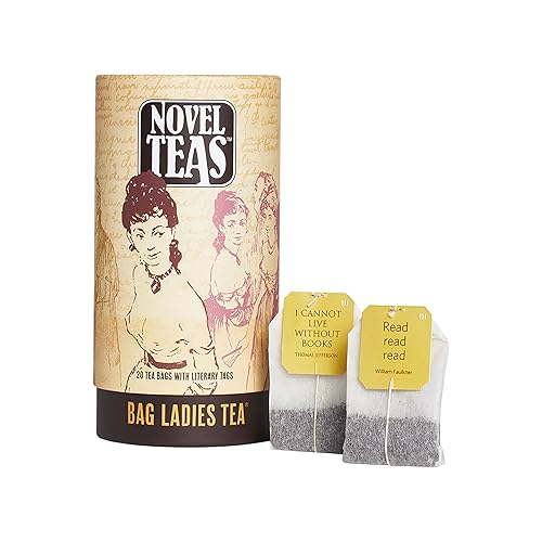 Miniatura 6 de Novel Teas Book Lover's Tea contiene 25 bolsitas de té etiquetadas individualmente con citas literarias de todo el mundo, hechas con el mejor té