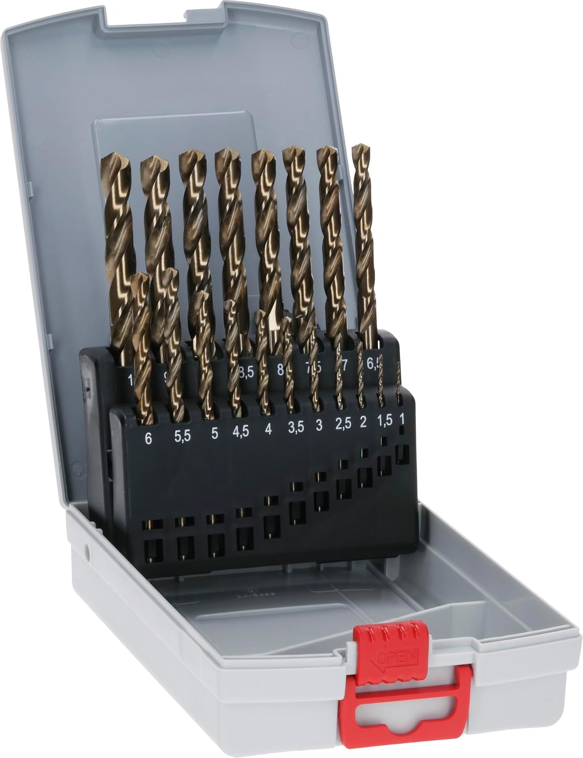 Bosch 2608587014 Metal Drill Bit-Set "Pro Box" 135° Hss-Cobalt 19 Pcs