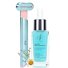 Red Light Therapy Activation Essence | Amplifies LED Wands, Masks & Skincare Devices | Blue Tansy, Aloe, Cucumber & Hyaluronic Hydration | Clean Formula | Use w/Home Skincare Technology Glow Set