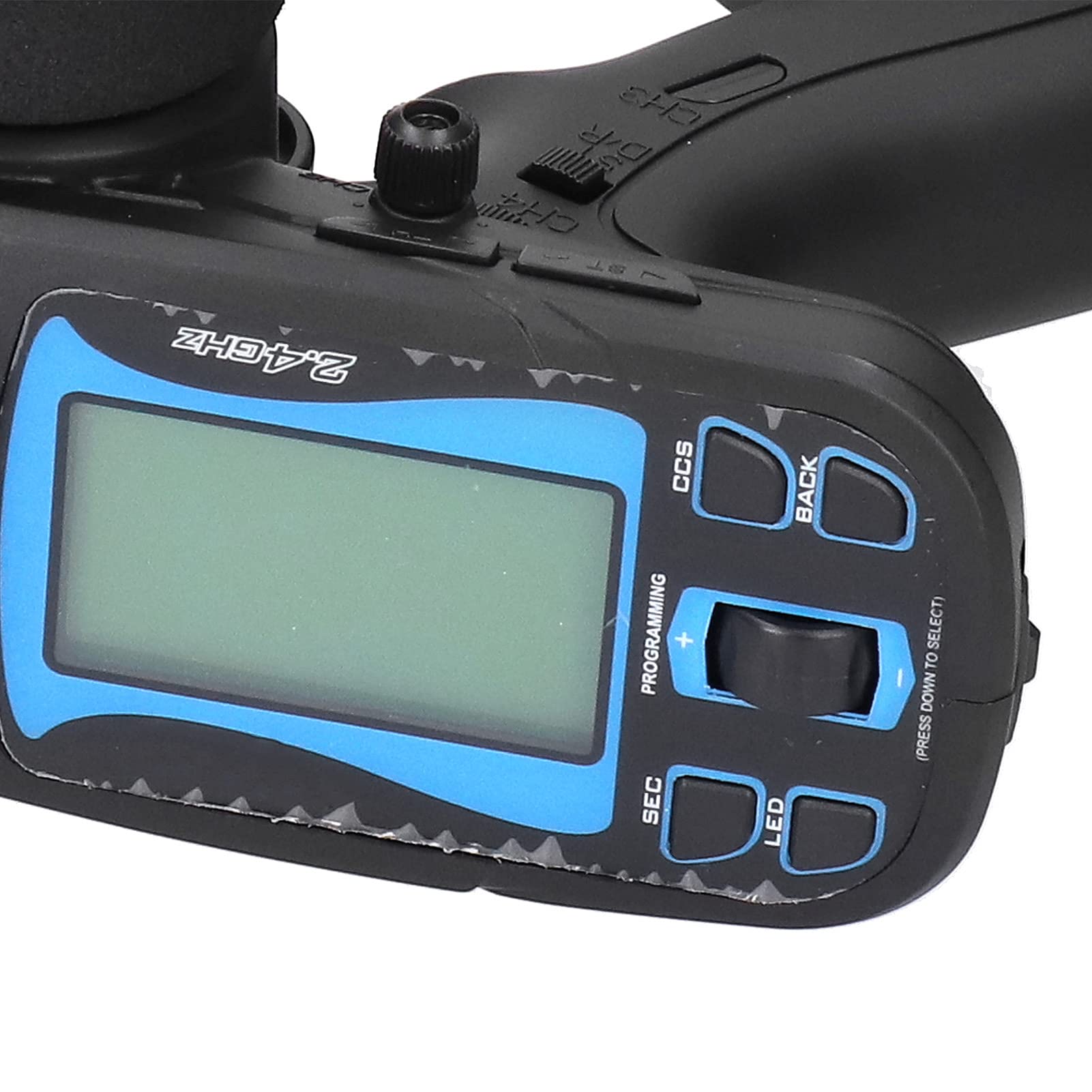 VGEBY 7-kanałowy Nadajnik i Odbiornik Radiowy RC, Pilot 2,4G z Wyświetlaczem LCD i Tempomatem o Stałej Prędkości, z funkcją Przypominania o Niskim Stanie Baterii, do Samochodów RC i
