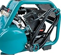 Vista 5 de Makita MAC100QK1 Quiet Series 1/2 HP, 1 galón compacto, sin aceite, compresor de aire eléctrico y kit combinado de clavadora Brad calibre 18