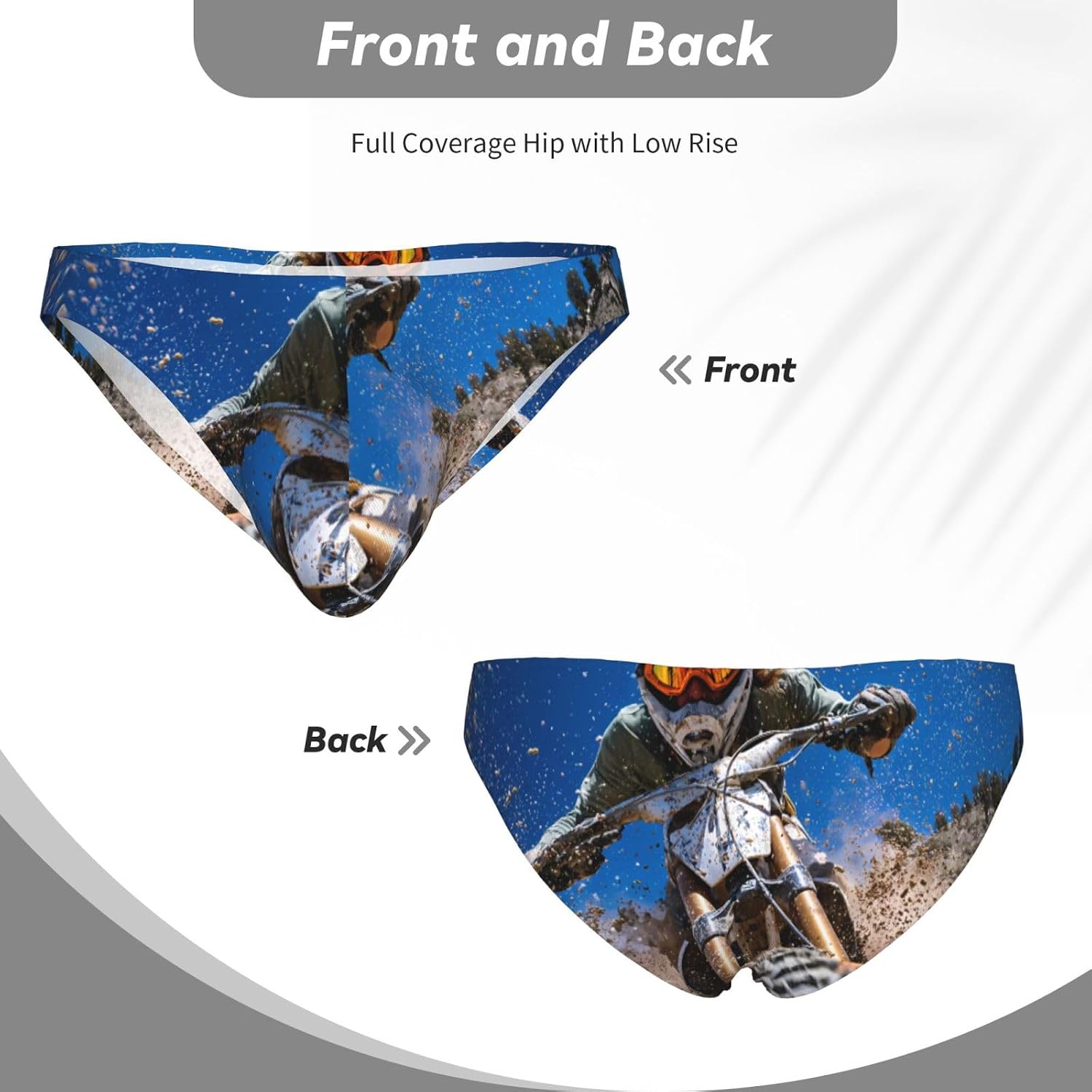 Full Throttle Men's Bikini Underwear - Soft Breathable Elasticity Comfort for Everyday Wear