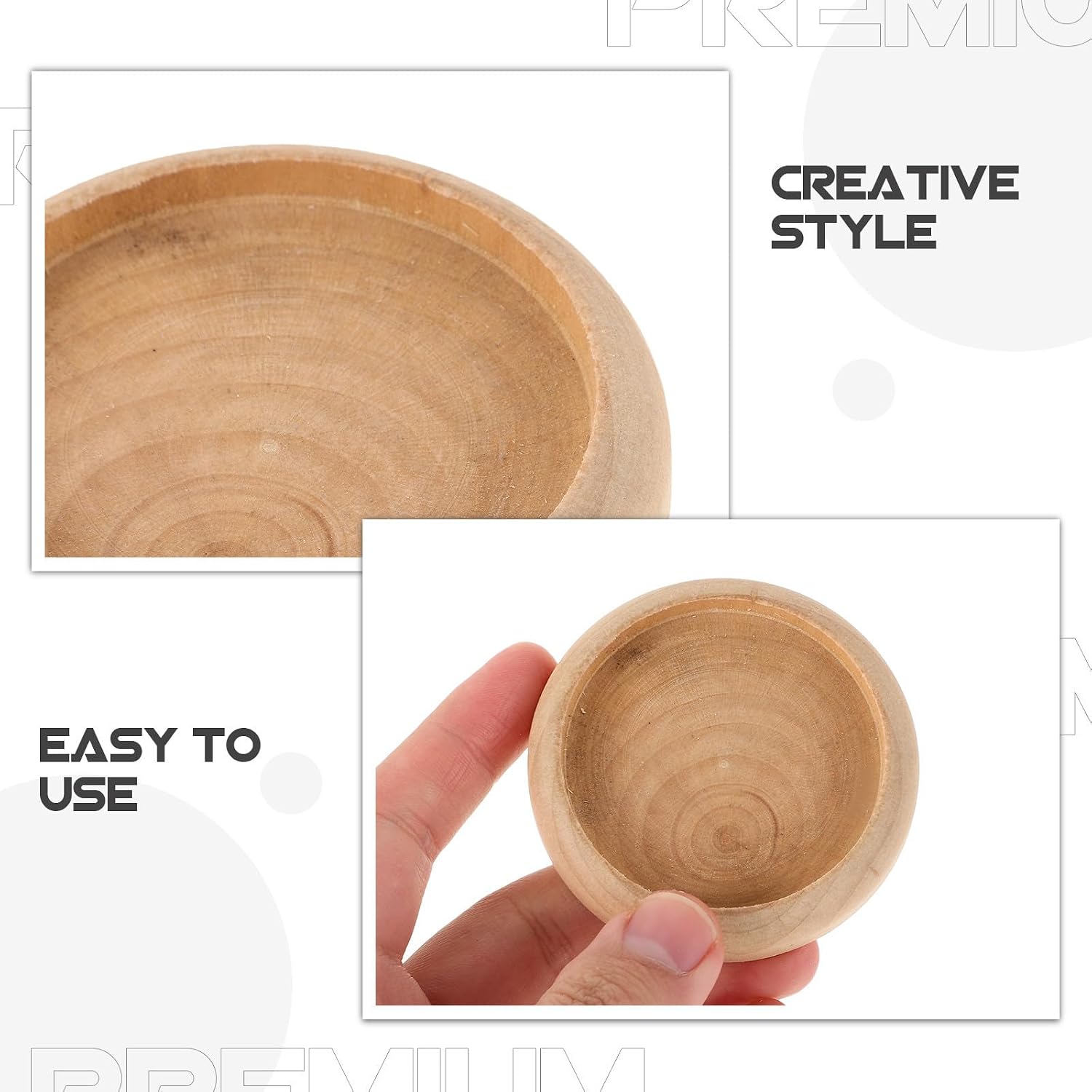 20pcs Round Unfinished Wood Base for Needle Holder Sewing Pins