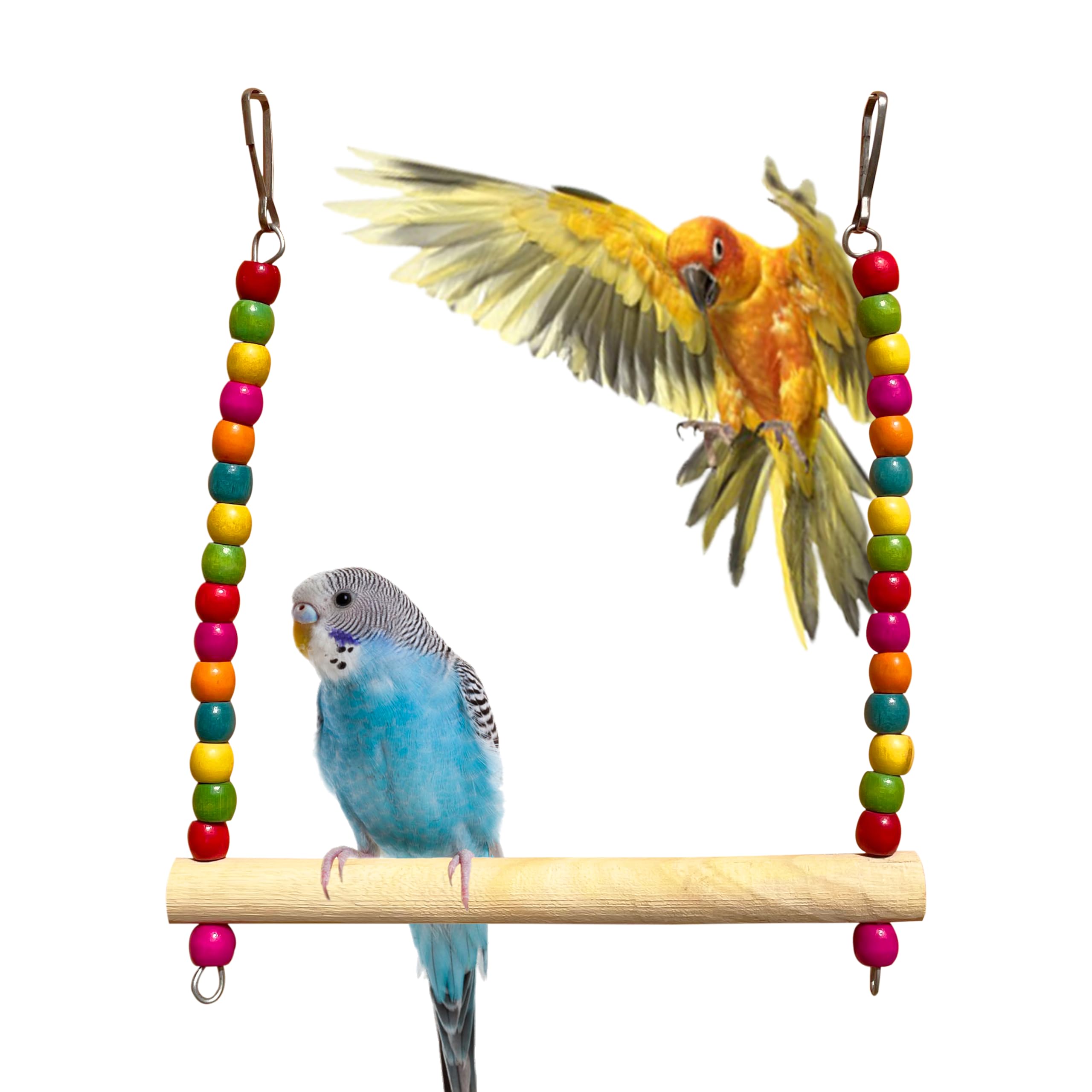 Congo® 22X20cm Colorful Wooden Beads Swing for Budgies, Parakeet, Lovebirds, Cockatiels, Conure and Other Birds (B0CR16W2P8) Amazon Price History, Amazon Price Tracker