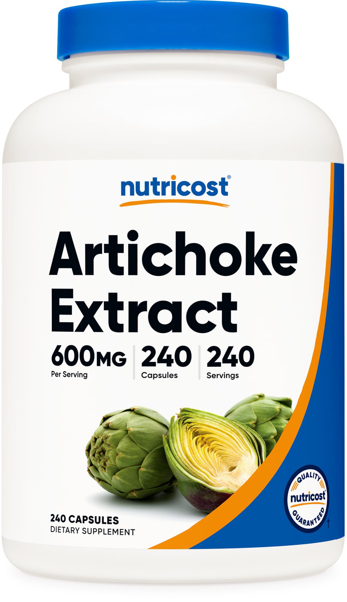 Nutricost Artichoke Extract (600mg) 240 Capsules - Gluten Free, Non-GMO, and Vegetarian Friendly