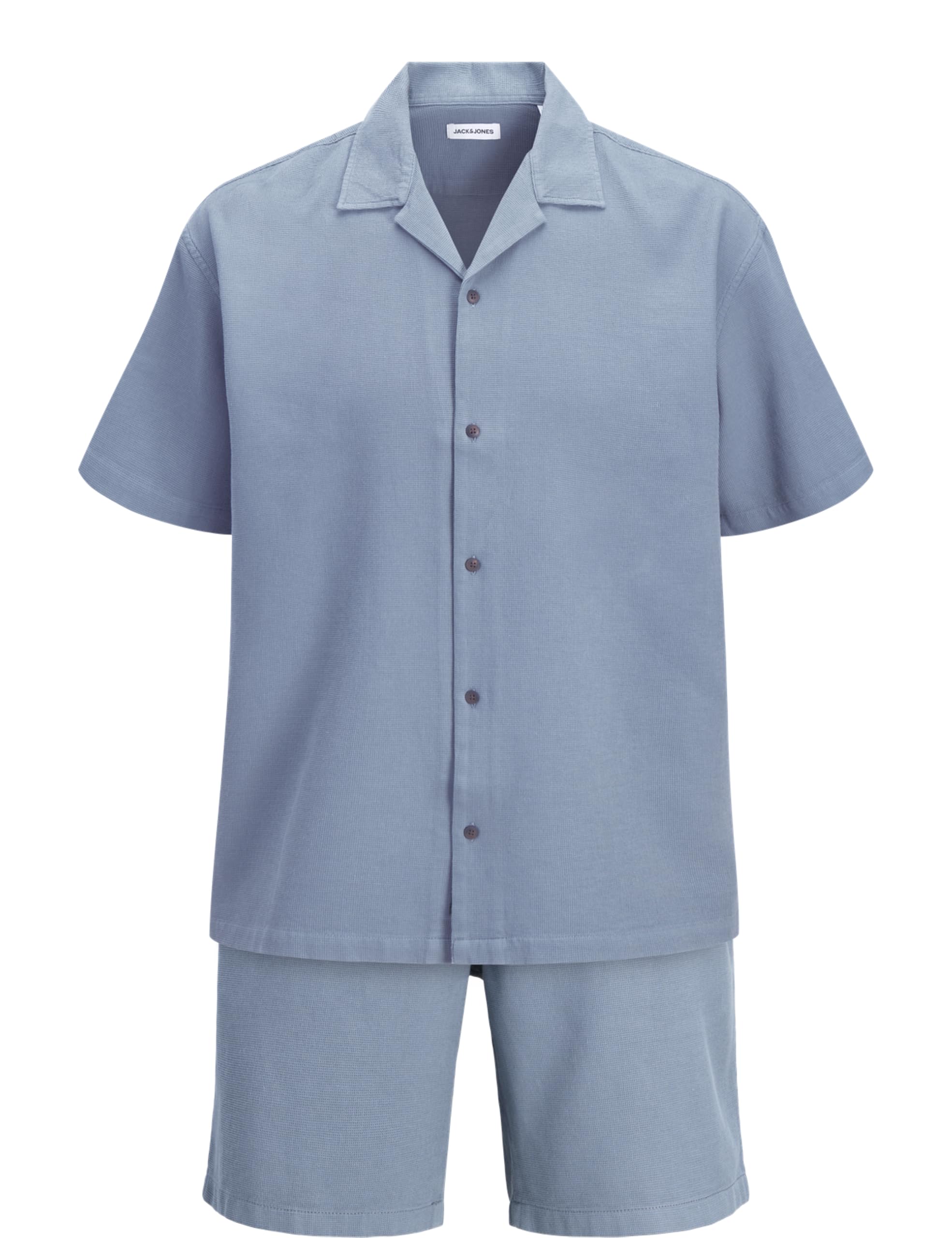 Jack & Jones Herren Jjglobal Waffle Resort Shirt Ss Mp Pls Jjglobal Waffle Resort Shirt Ss Mp Pls (2er Pack)