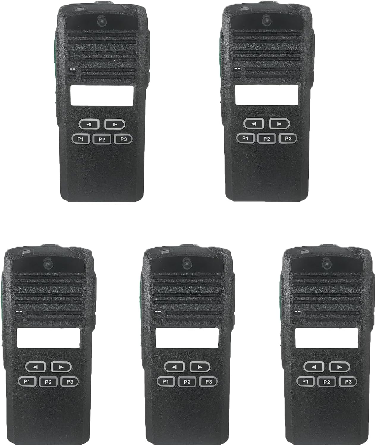 5Pack CP185 Replacement Housing Case Front Cover Limited Keypad with Speaker Compatible with CP185 Portable Radio