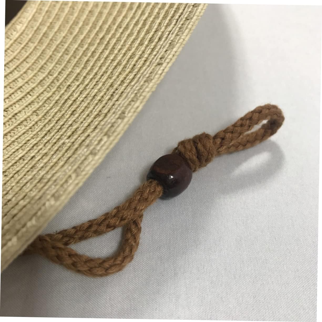 Straw Beach Hat Fishing Cap Wide Brim Sun Blocking Men's Woven Khaki