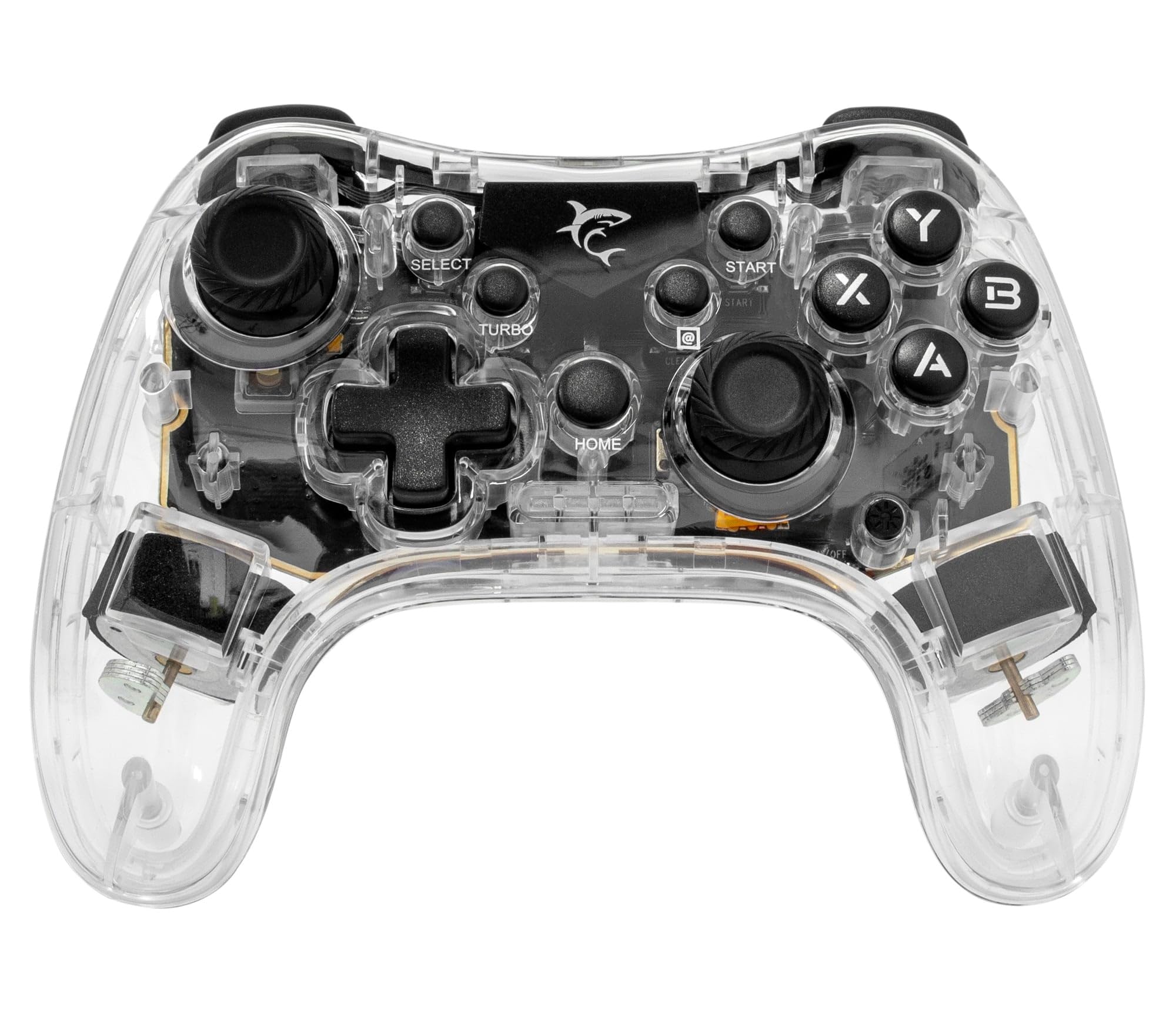 WHITE SHARK 837593 Joypad Controller di Gioco con Retroilluminazione LED e Doppia Vibrazione USB-C™ e Bluetooth
