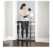 Regalo 35-Inch Home Accents Super Wide Walk Through Baby Gate&comma; Includes 4-Inch&comma; 8-Inch and 12-Inch Extension&comma; 4 Pack of Pressure Mounts and 4 Pack of Wall Cups and Mounting Kit