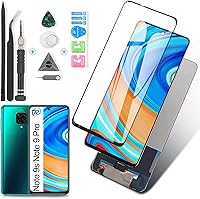 Vista 1 de Pantalla para Xiaomi Redmi Note 9s Pantalla LCD táctil de reemplazo para Xiaomi Redmi Note 9 Pro Asamblea digitalizador con herramientas (negro)