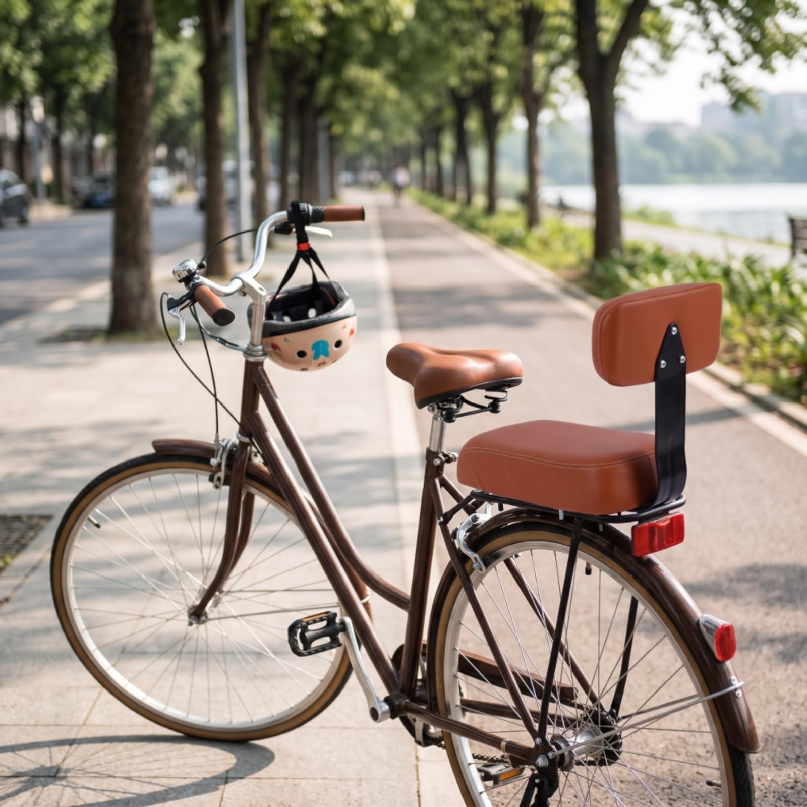 Seggiolino Bici Bambini Posto Posteriore, Marrone, style to 9