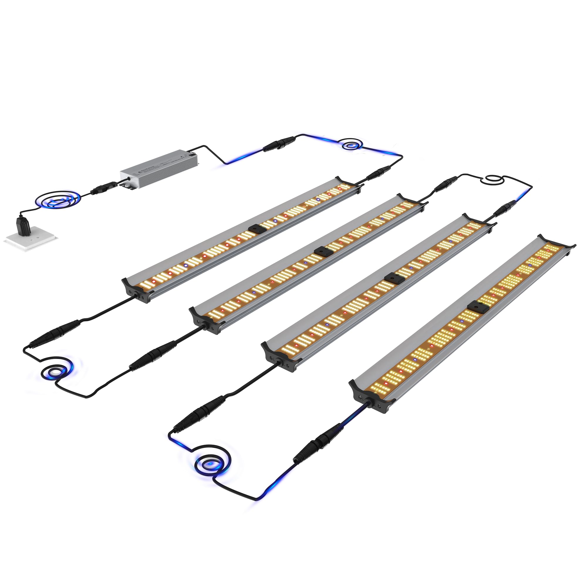 240W Under Canopy Led Grow Light Bars Supplemental Lighting Lamps for Tent