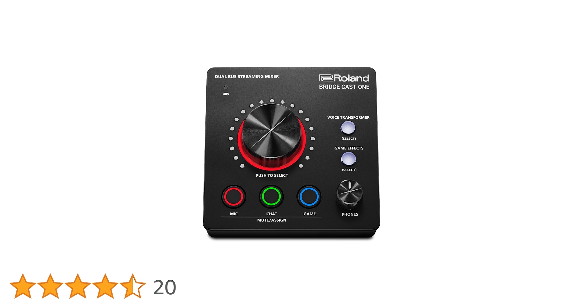 Roland BRIDGE CAST ONE ブリッジキャスト　ワン Rolandからゲーミングミキサー「BRIDGE CAST ONE」が発売。