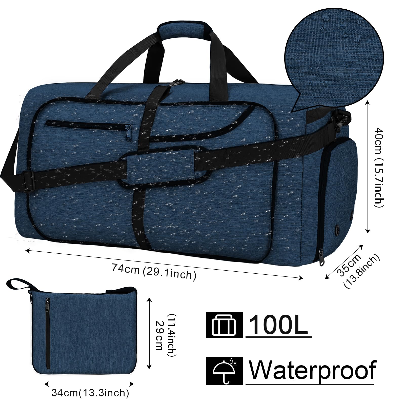 Enjoliveurs Roues Valise Qurygin – 8 Housses Silicone Souples – Réduisent Le Bruit, Protègent Des Rayures
