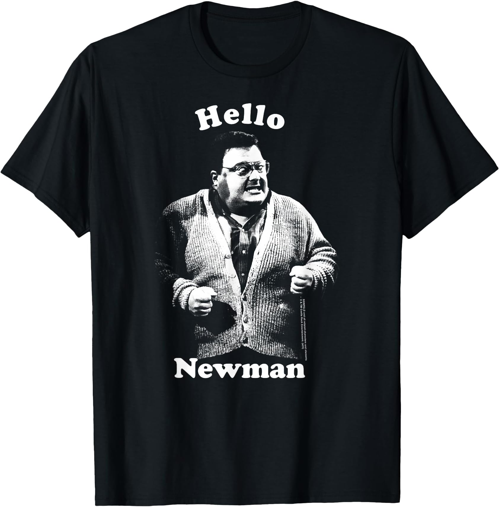 Hello Newman Portrait Funny 90's TV Show T-Shirt
