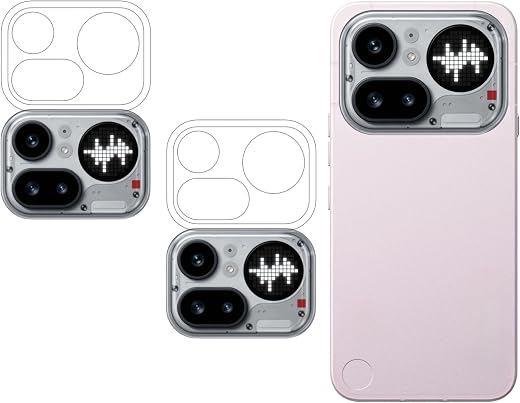 ISAAK Back Camera Lens Protector compatible with Nothing Phone 4a Pro (Pack of 2)