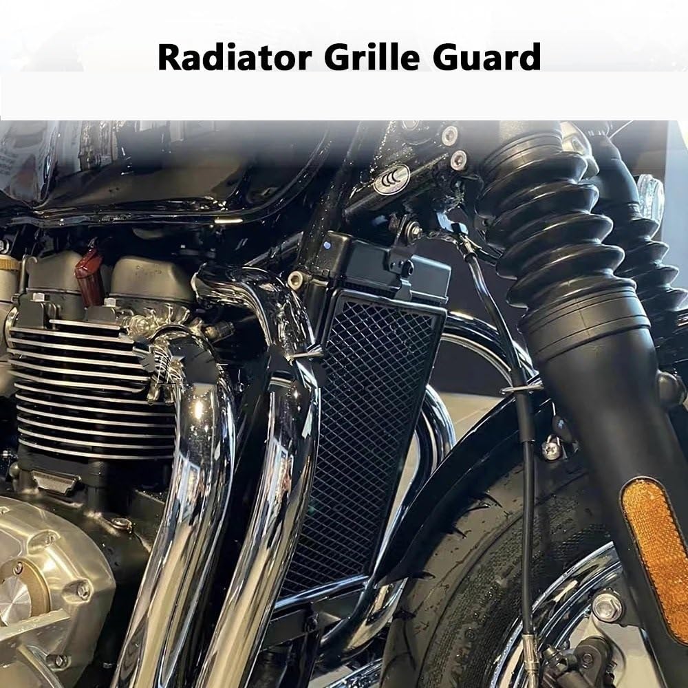 Griglia Protezione Radiatore Per Moto Bonneville T100/T120 | Alluminio Anti-Detriti - Foto 2