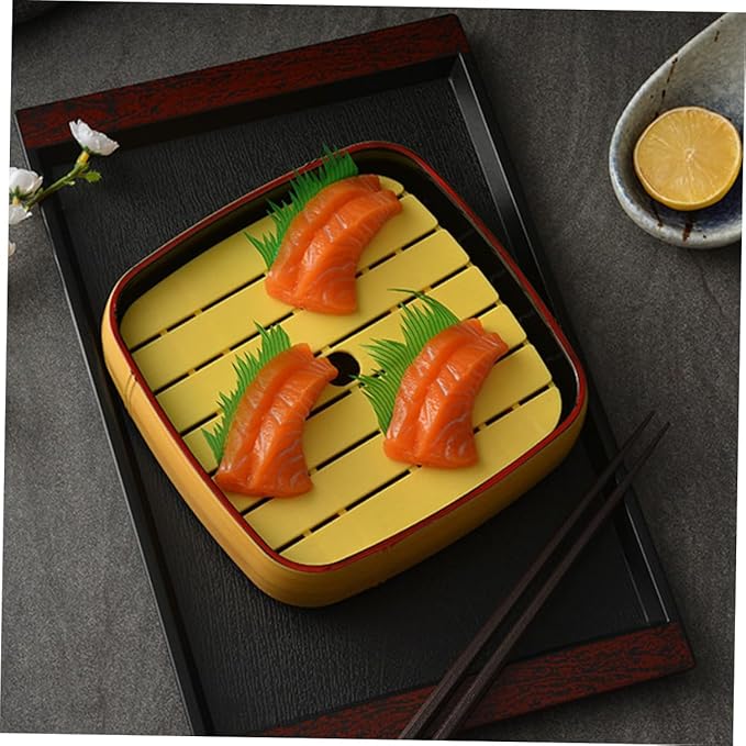 Plato Japonés Garneck para Sushi de 8 pulgadas, Estilo Salmón miniatura 9