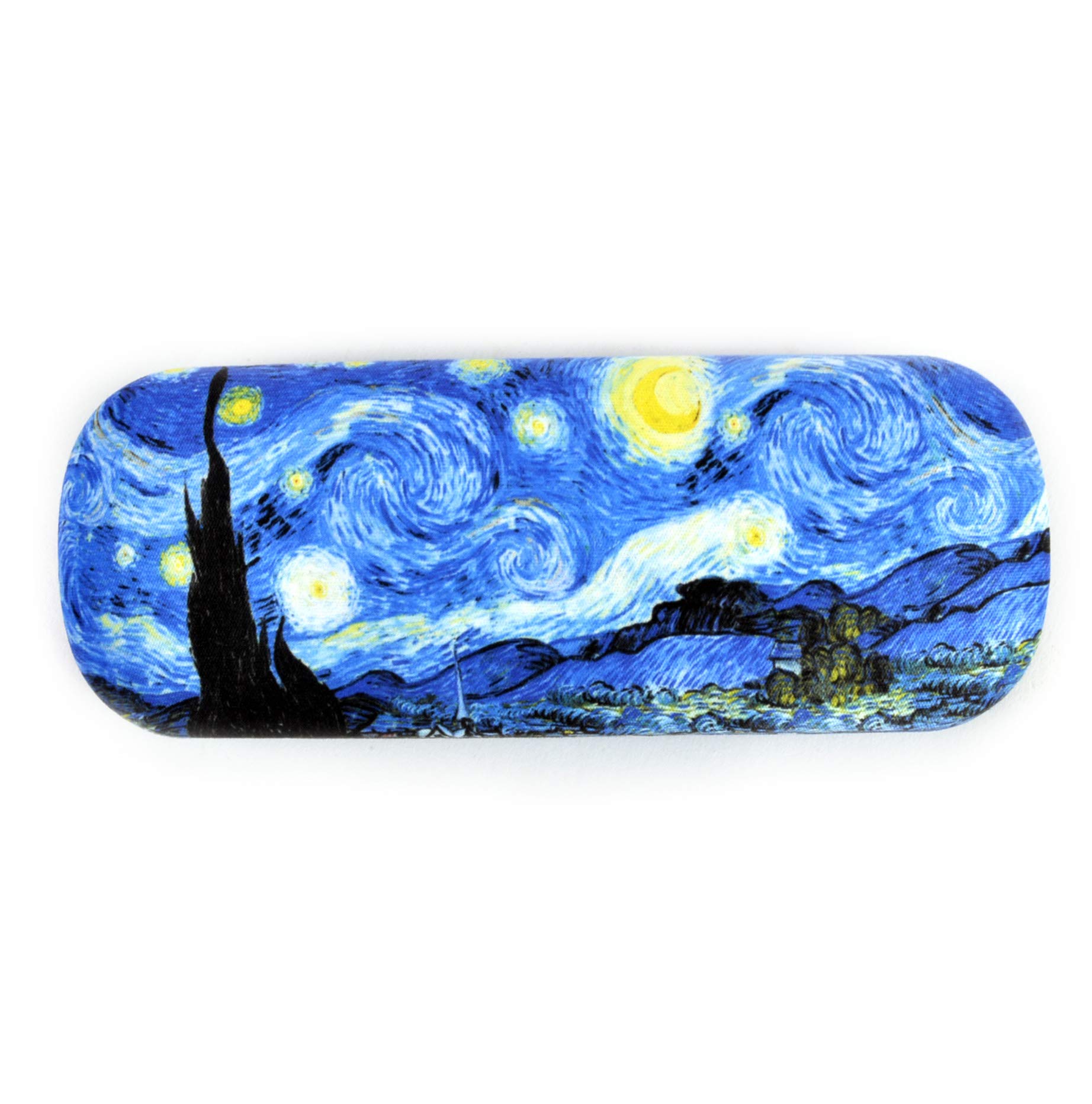 Fridolin Zestaw etui na okulary, twarda oprawa pokryta tkaniną ze ściereczką do czyszczenia "Van Gogh", gwiaździsta noc