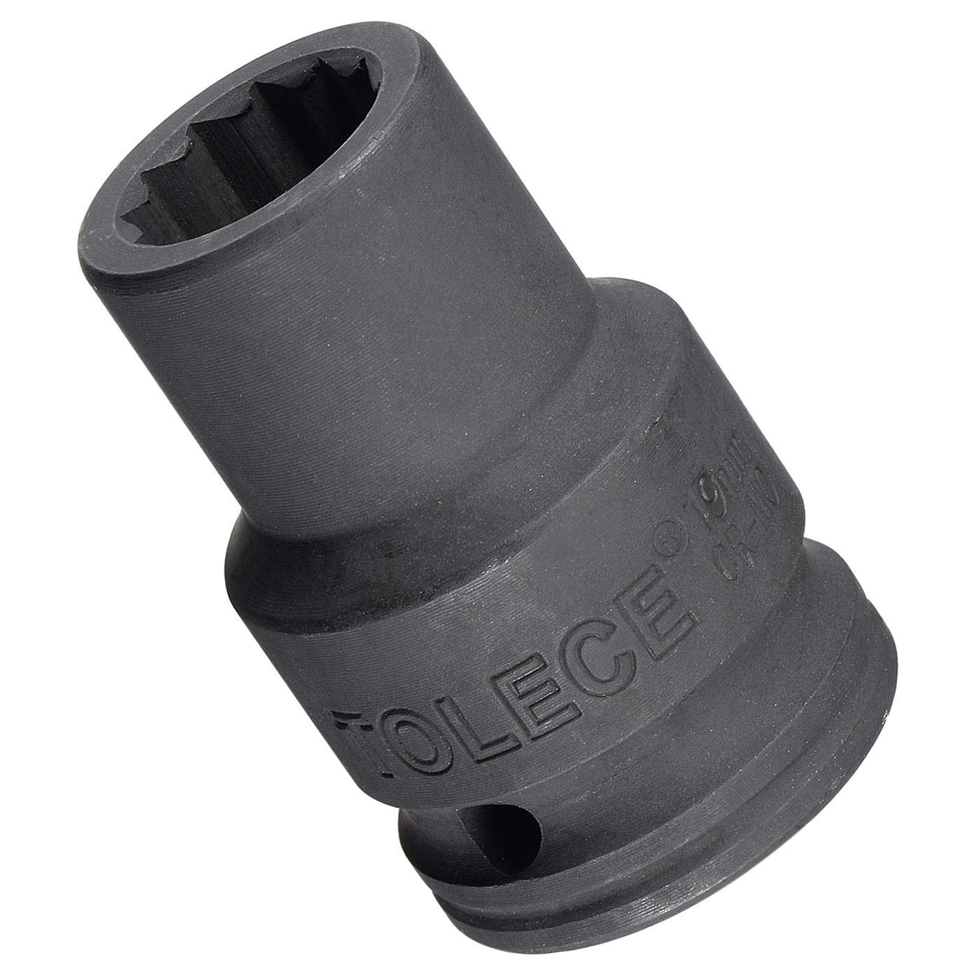 TA-VIGOR 12-Point Deep Impact Socket, 3/4-Inch Drive 19mm Metric Spindle Axle Nut Socket Driver Wrench