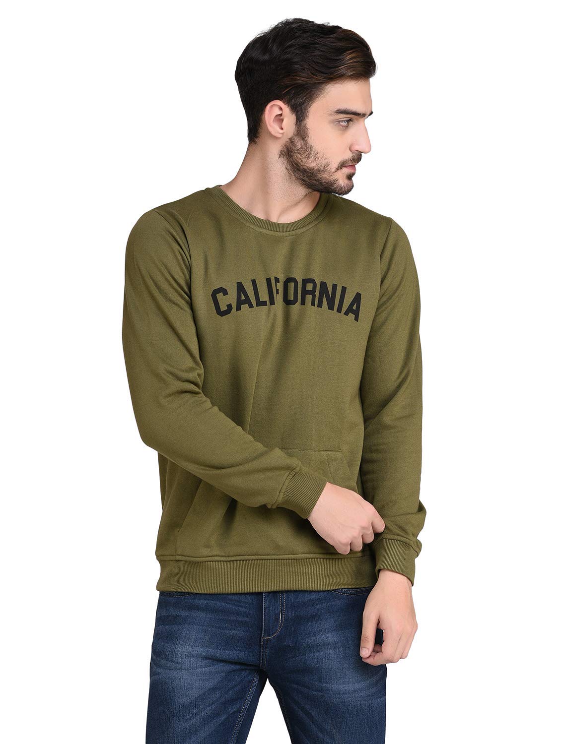 rigo Cotton & Fleece Round Neck Sweatshirt for Men | Casual Wear Stylish Sweatshirts for Men | Full Sleeves Sweatshirt for Men-picture-29