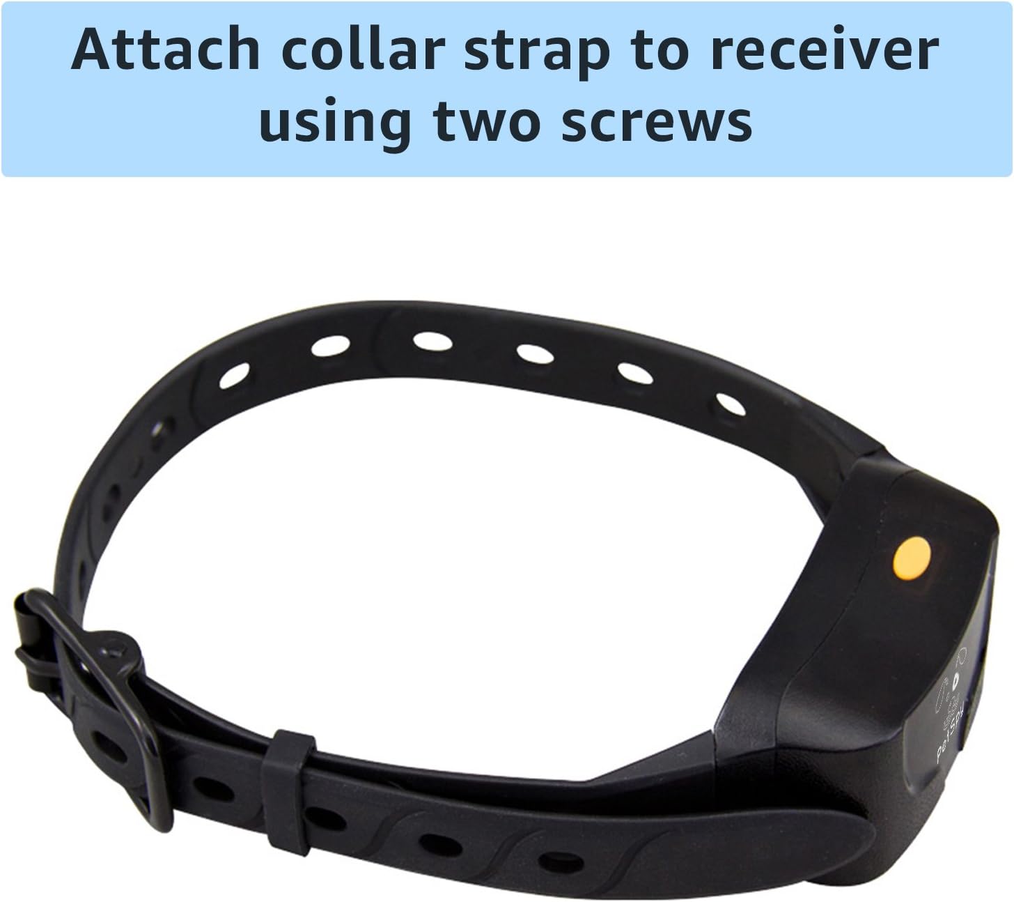 PetSpy P620 Extra Collar Strap - Replacement Part for Dog Training Collars P620 and P620B (Black)