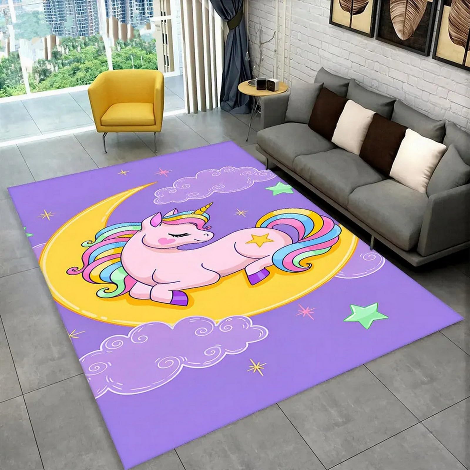 Casa Accessori Soggiorno Camera Da Letto Stampa Cavallo Animale Unicorno Dei Cartoni Animati Stampata In 3D Tappeto Camerette Per Bambini Accessori Casa Tapetti Da Salotto Moderni Tappeto Ca -9I5H2Y6R