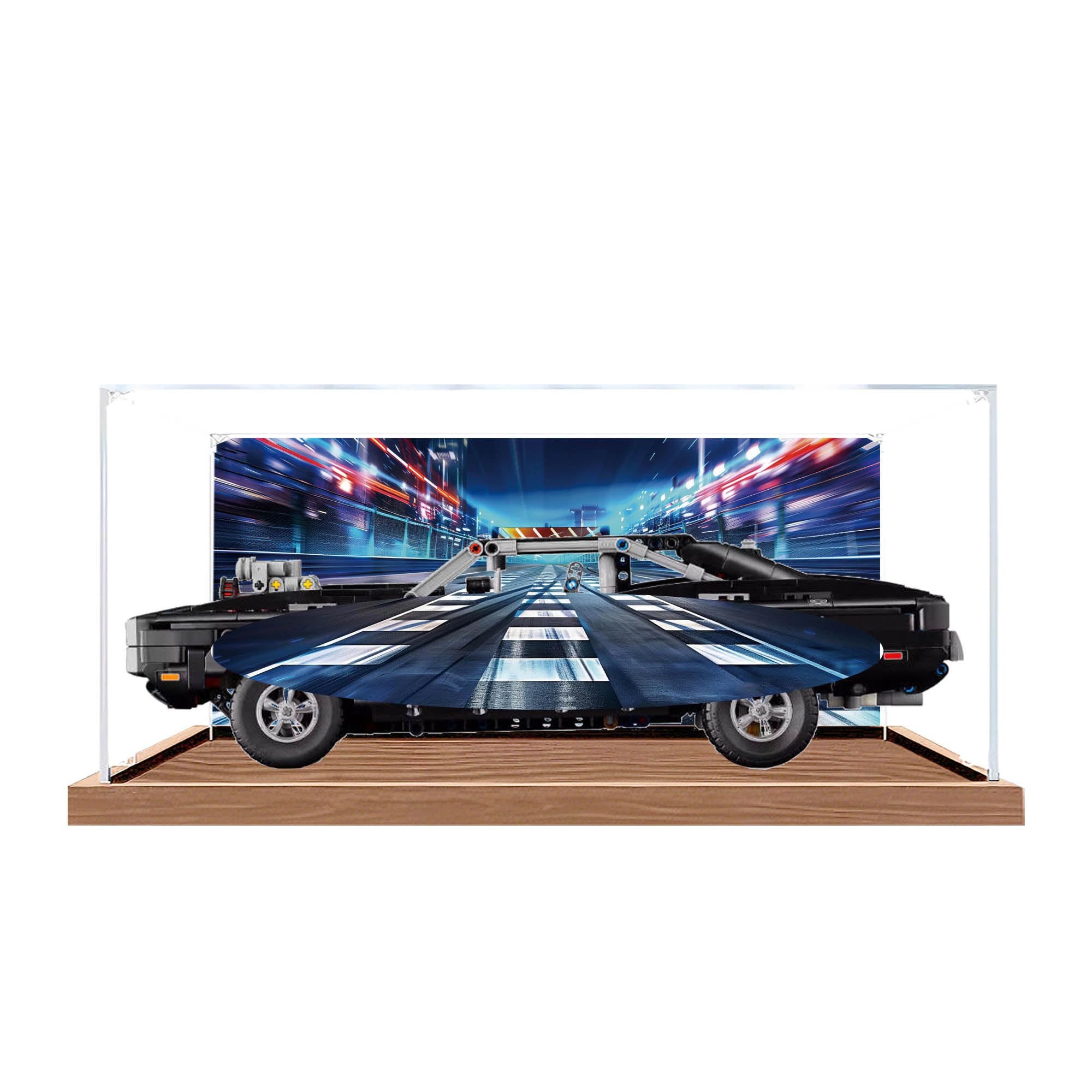 Clear Acrylic Showcase Box, Fits for for Le-go 42231 Sets (Background 4)