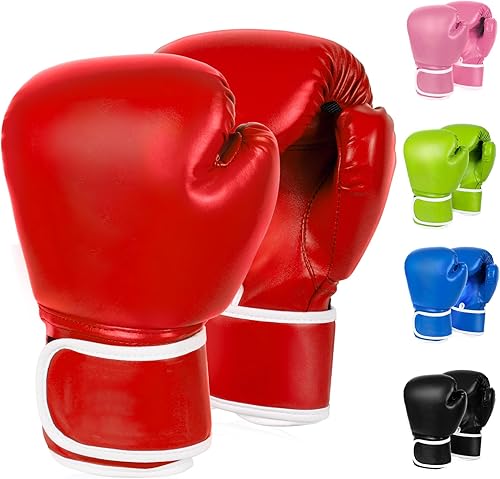 Guantes de boxeo para niños y niñas, jóvenes de 5 a 12 años, guantes de entrenamiento para saco de boxeo, kickboxing, Muay Thai
